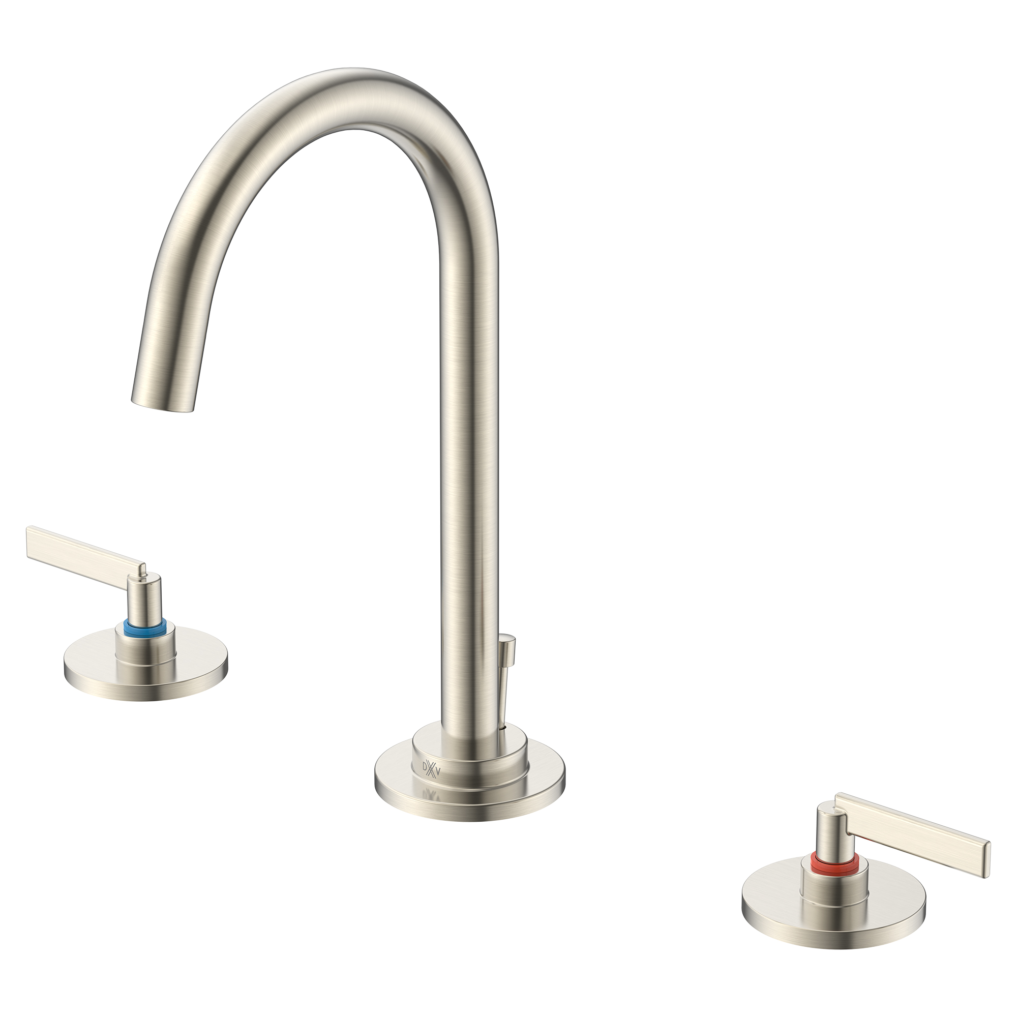 Percy 2-Handle Widespread Bathroom Faucet with Indicator Markings and Lever Handles